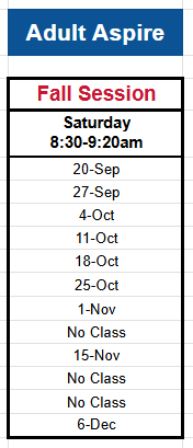 Adult Aspire Fall 2025 Adult Aspire Fall 2025