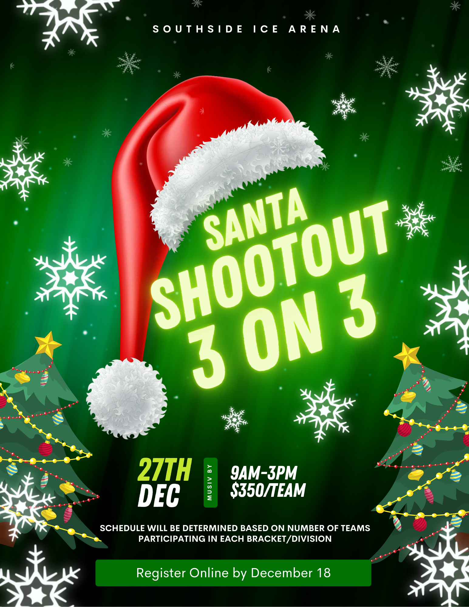 Santa Shootout 2025 flyer